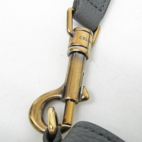 CELINE Gray Leather Shoulder Bag - Picture 10 of 16